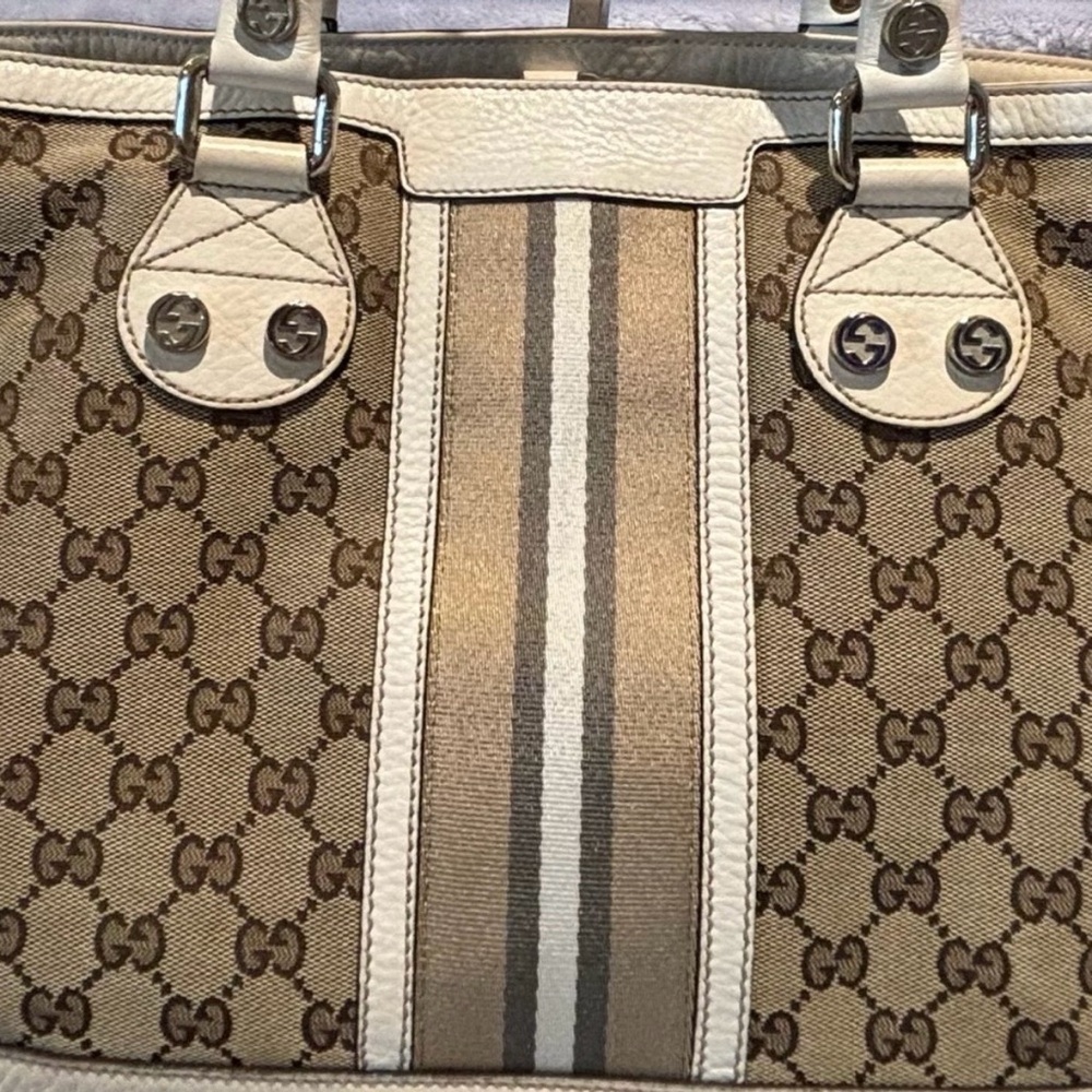 Gucci GG Canvas Sunset Medium tote handbag - Picture 2 of 16